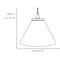 Access Lighting Martini, LED Pendant, Brushed Steel Finish, Red Glass 28004-3C-BS/RED - alternate 2